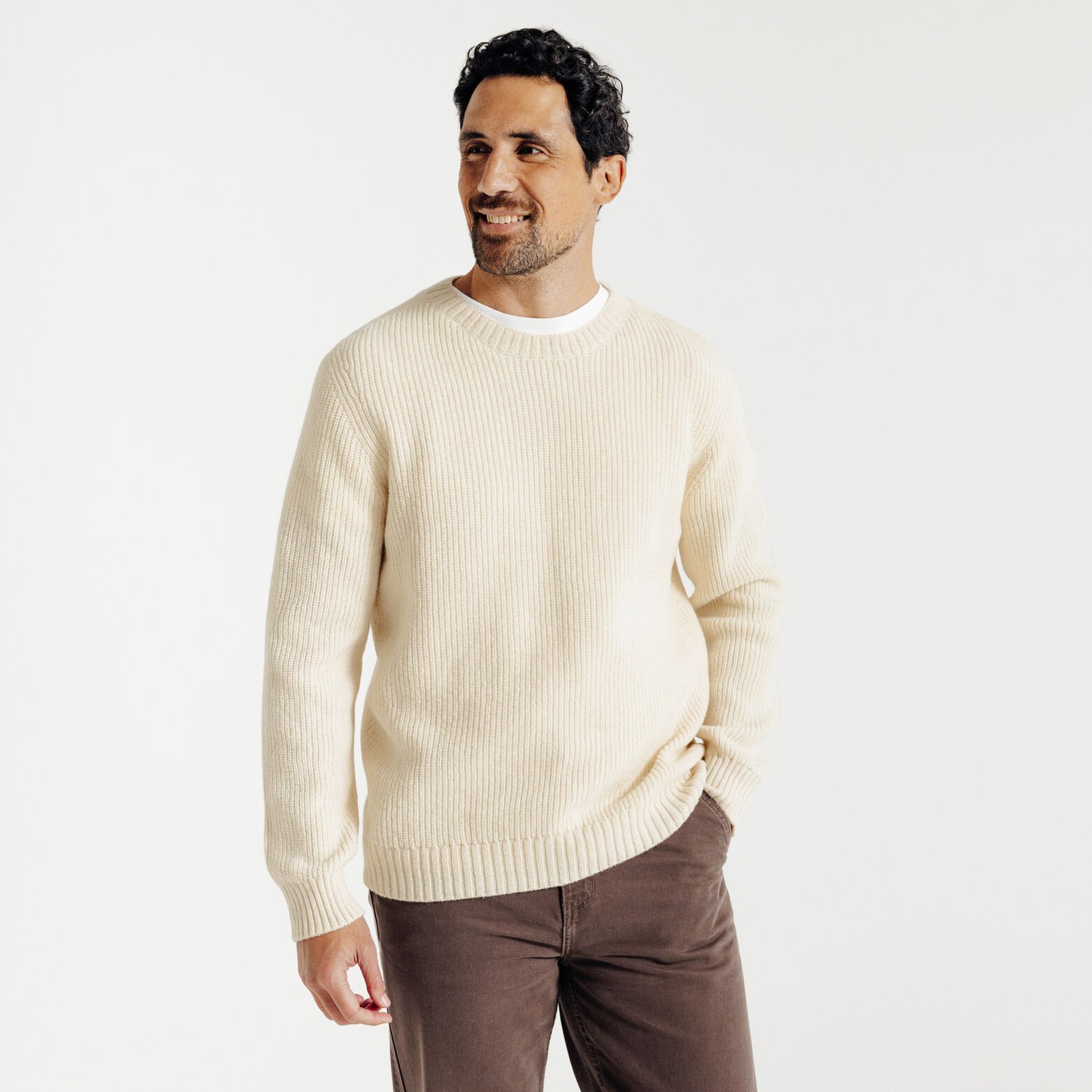 Trui van merino/kasjmiermix Made in France