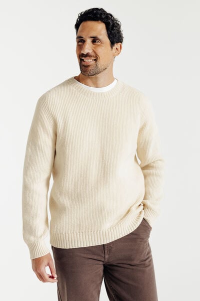 Pull m&eacute;rinos cachemire Made in France