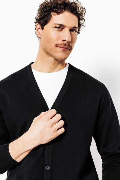 Gilet cardigan boutonn&eacute;