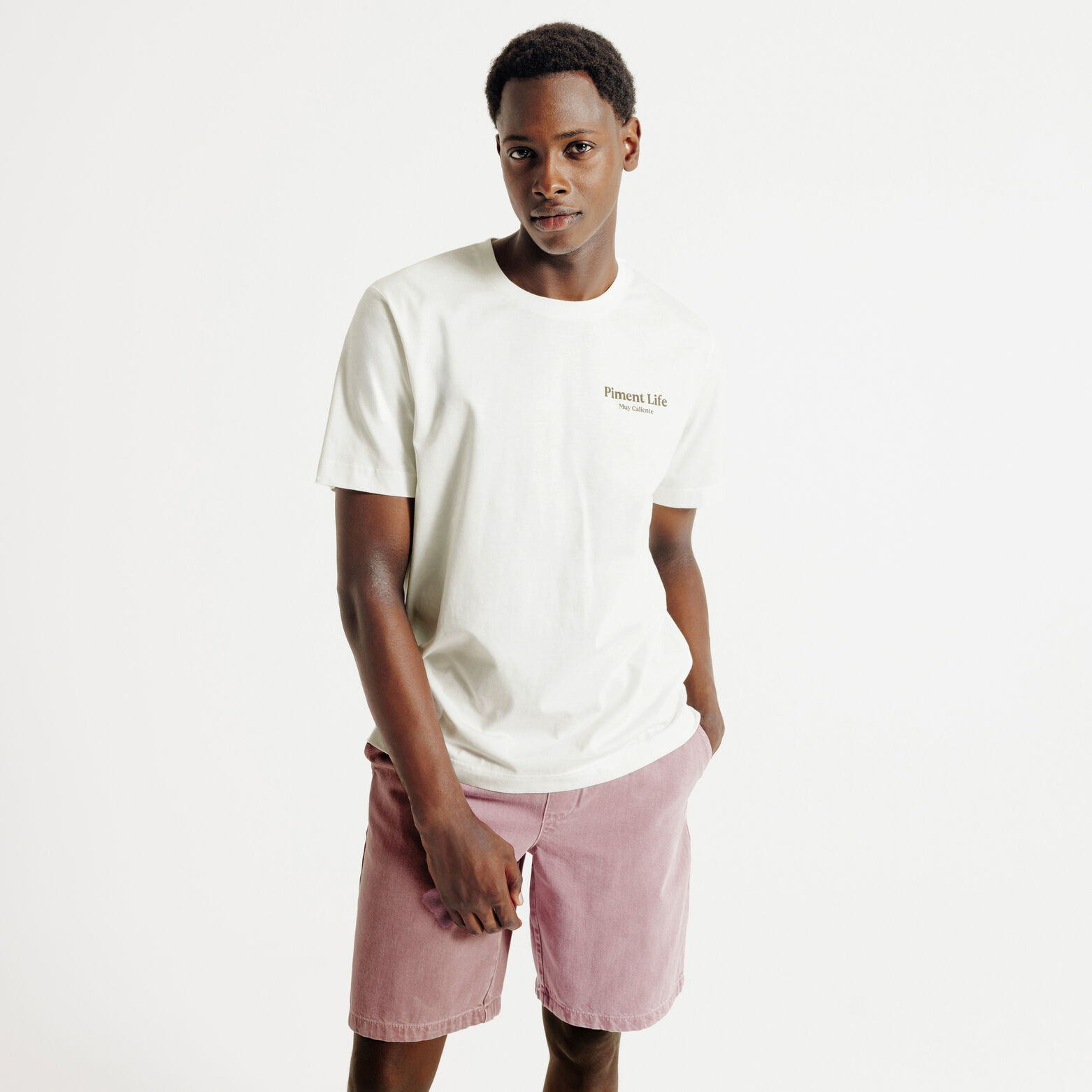 Tee shirt imprim&eacute; devant dos en coton