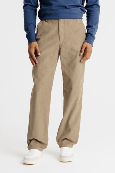 Pantalon chino loose velours