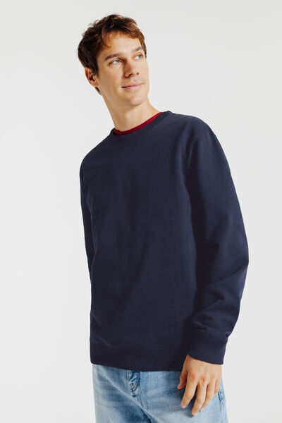 Sweat col rond uni