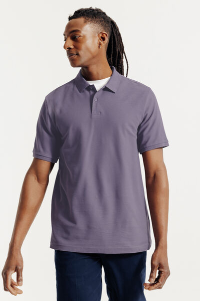 Polo manches courtes piqu&eacute; uni