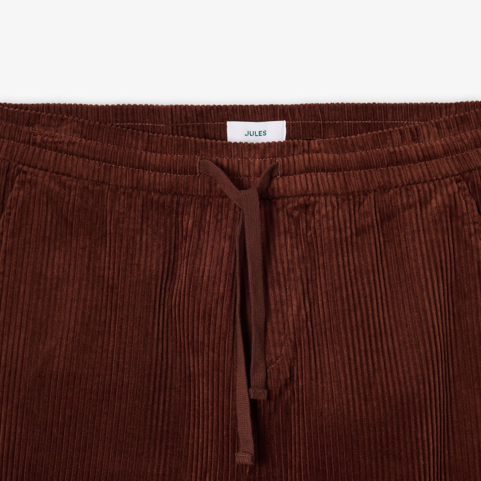 Fluwelen broek met elastische tailleband