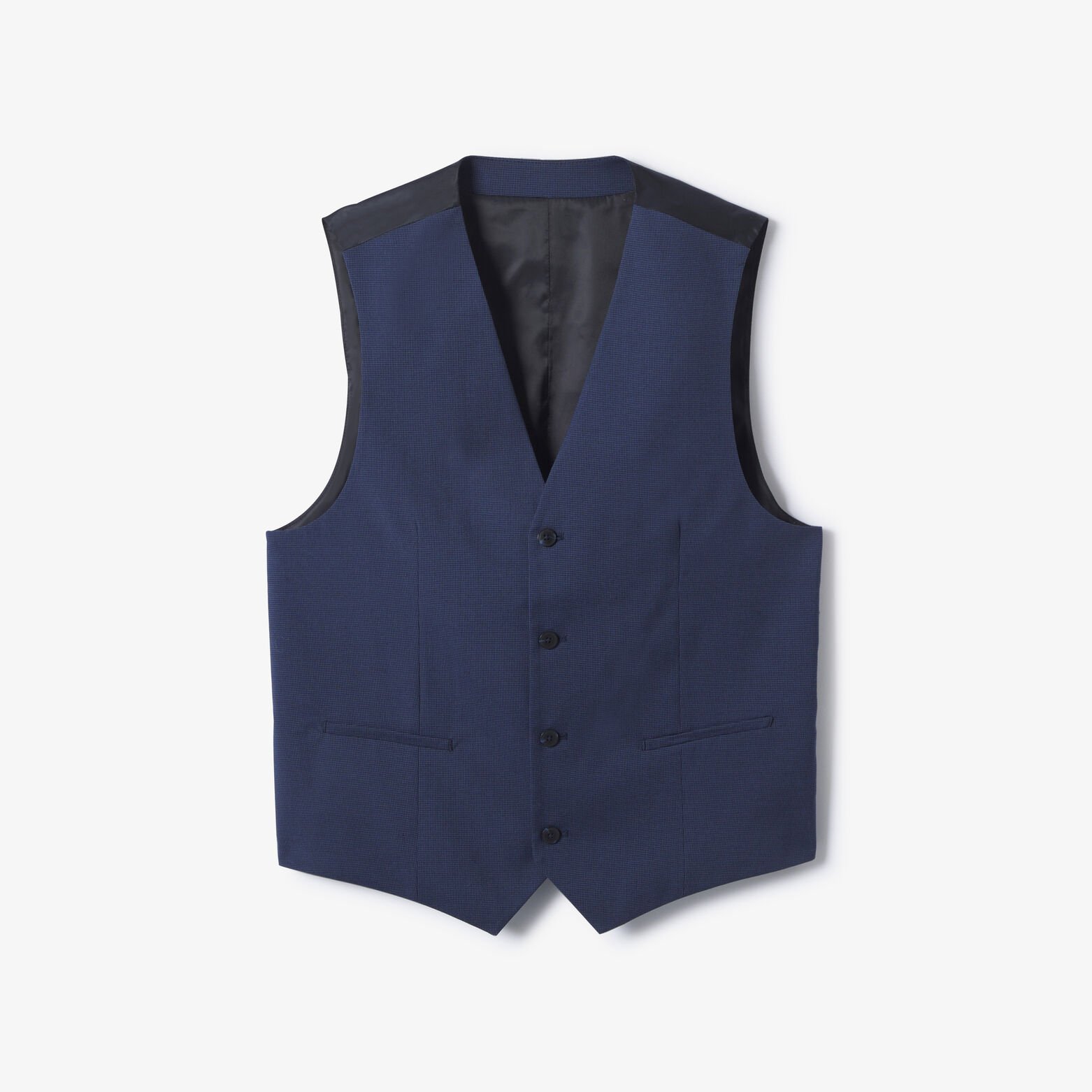 Gilet de costume slim pied de puce