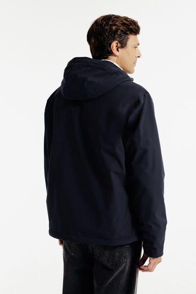 Blouson &agrave; capuche doubl&eacute; en sherpa