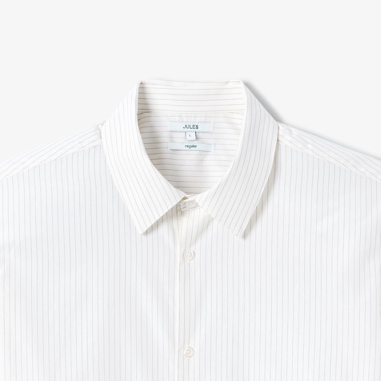 Chemise regular ray&eacute;e en coton