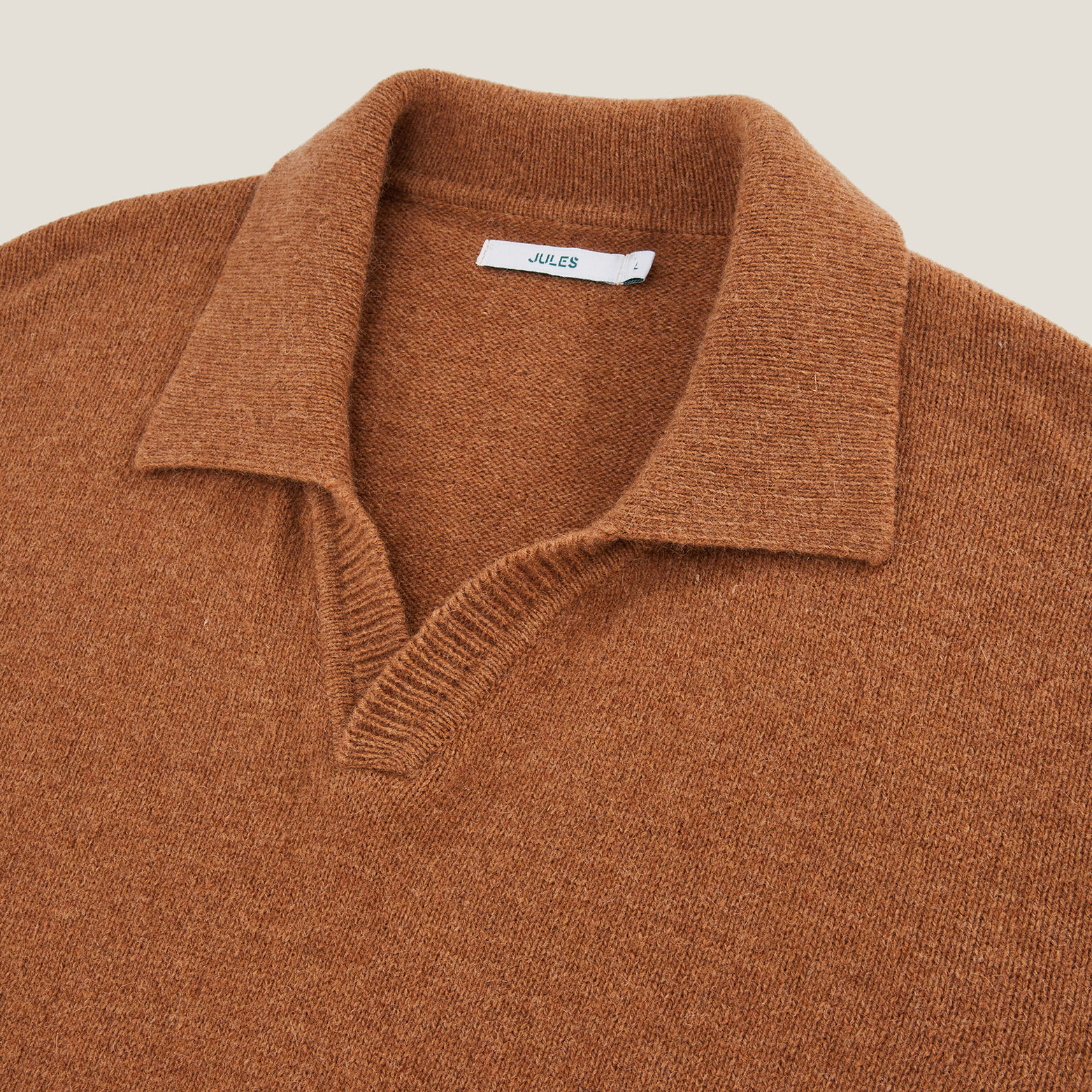 Polo in tricot met resortkraag