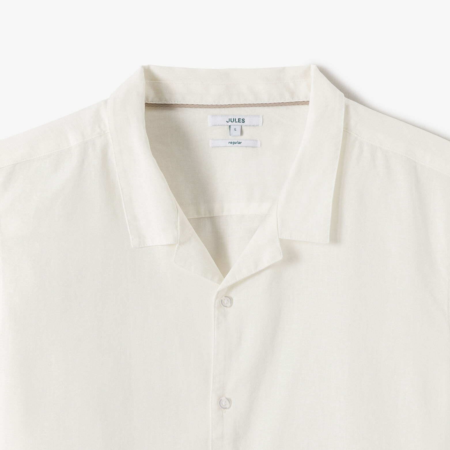 Chemisette en coton lin unie