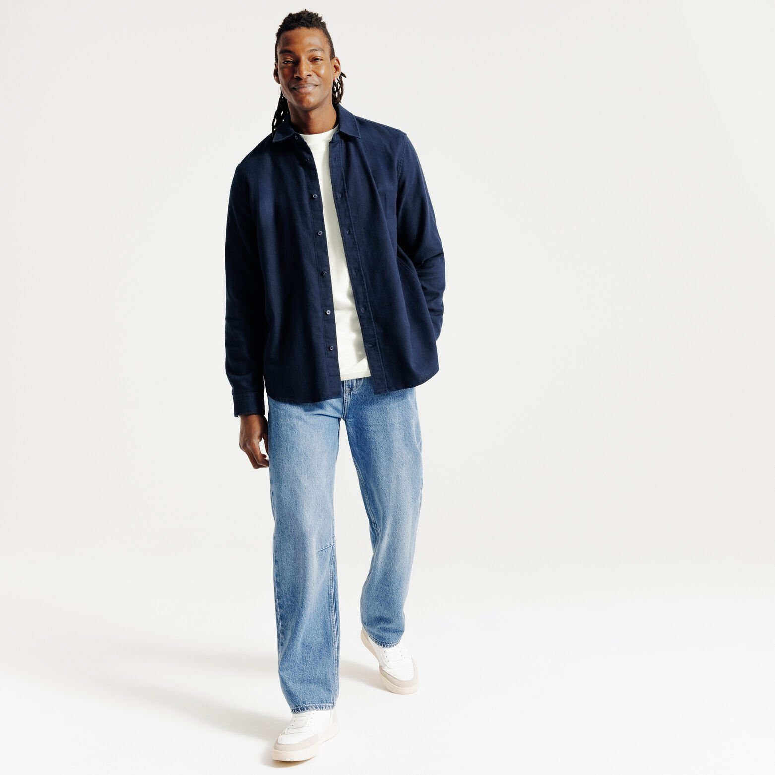 Tee shirt manches longues mati&egrave;re reli&eacute;f&eacute;e