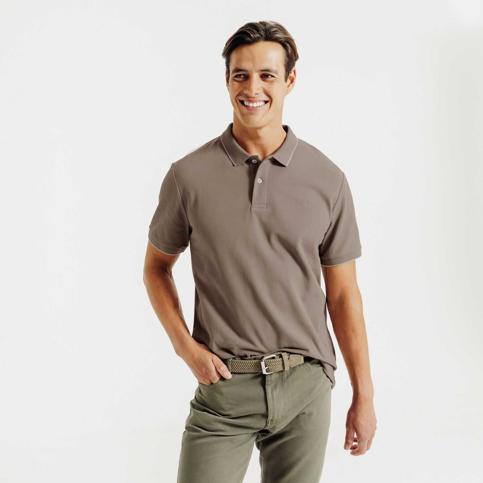 "Le Parfait by Jules" effen polo korte mouwen 