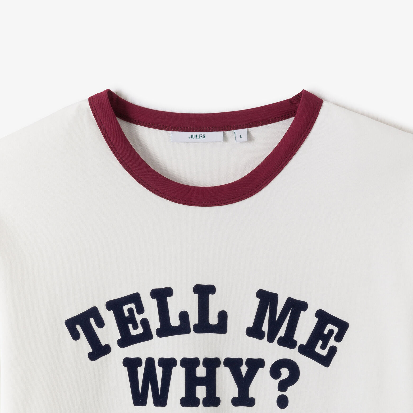 Tee shirt contrast&eacute; "Tell me why ?"