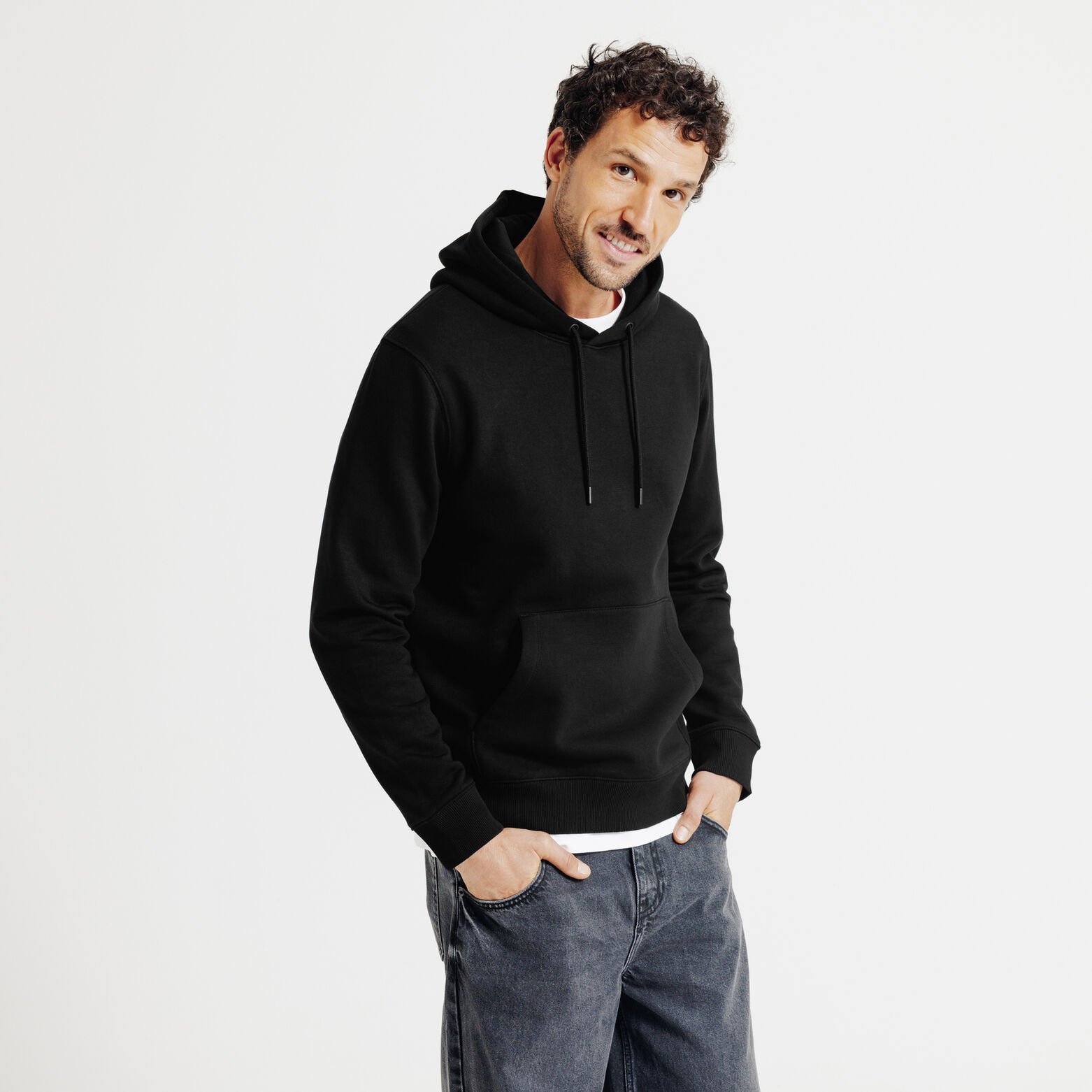 Sweat &agrave; capuche uni