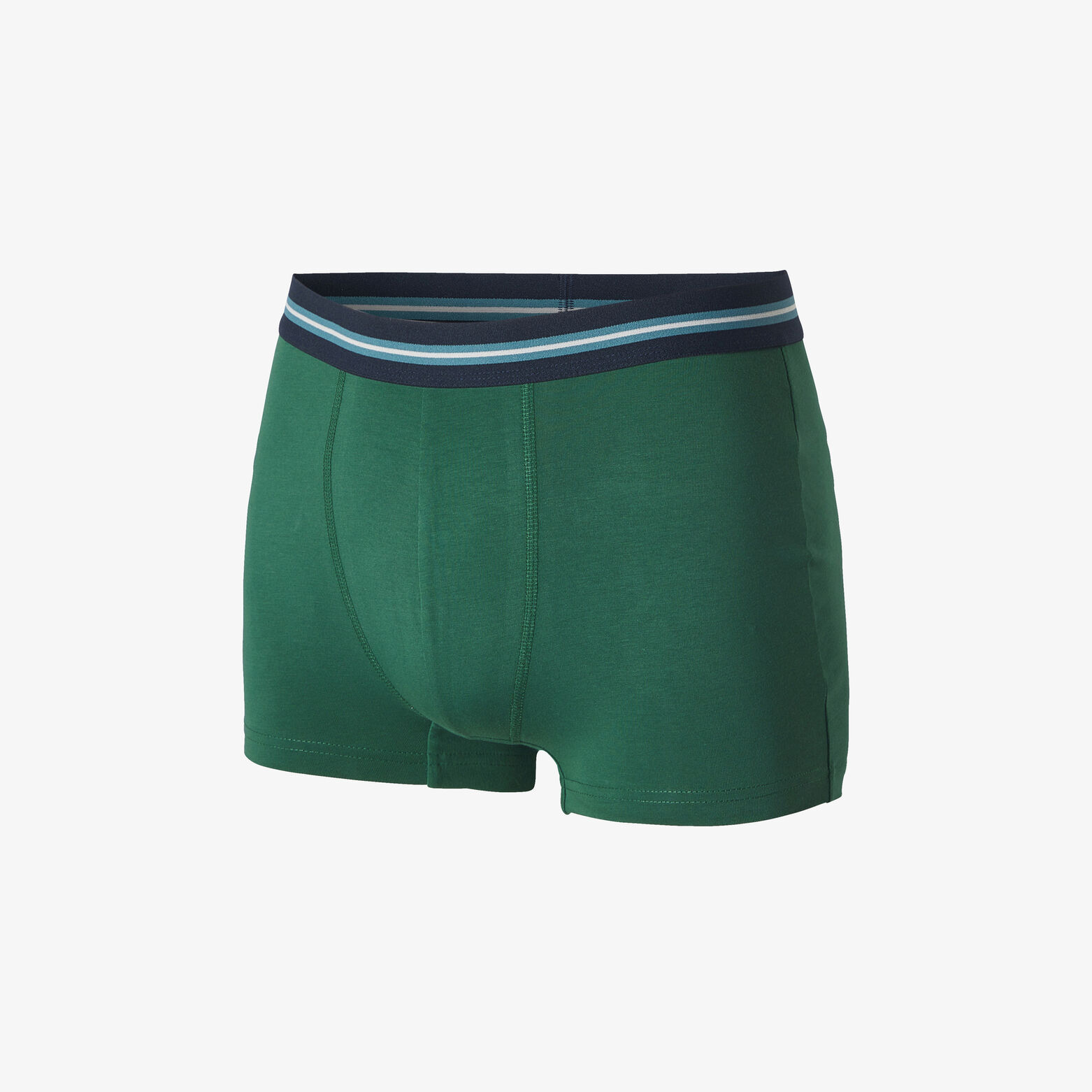 Boxer en coton avec ceinture ray&eacute;e