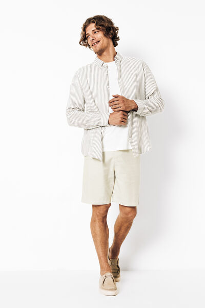 Bermuda en coton lin