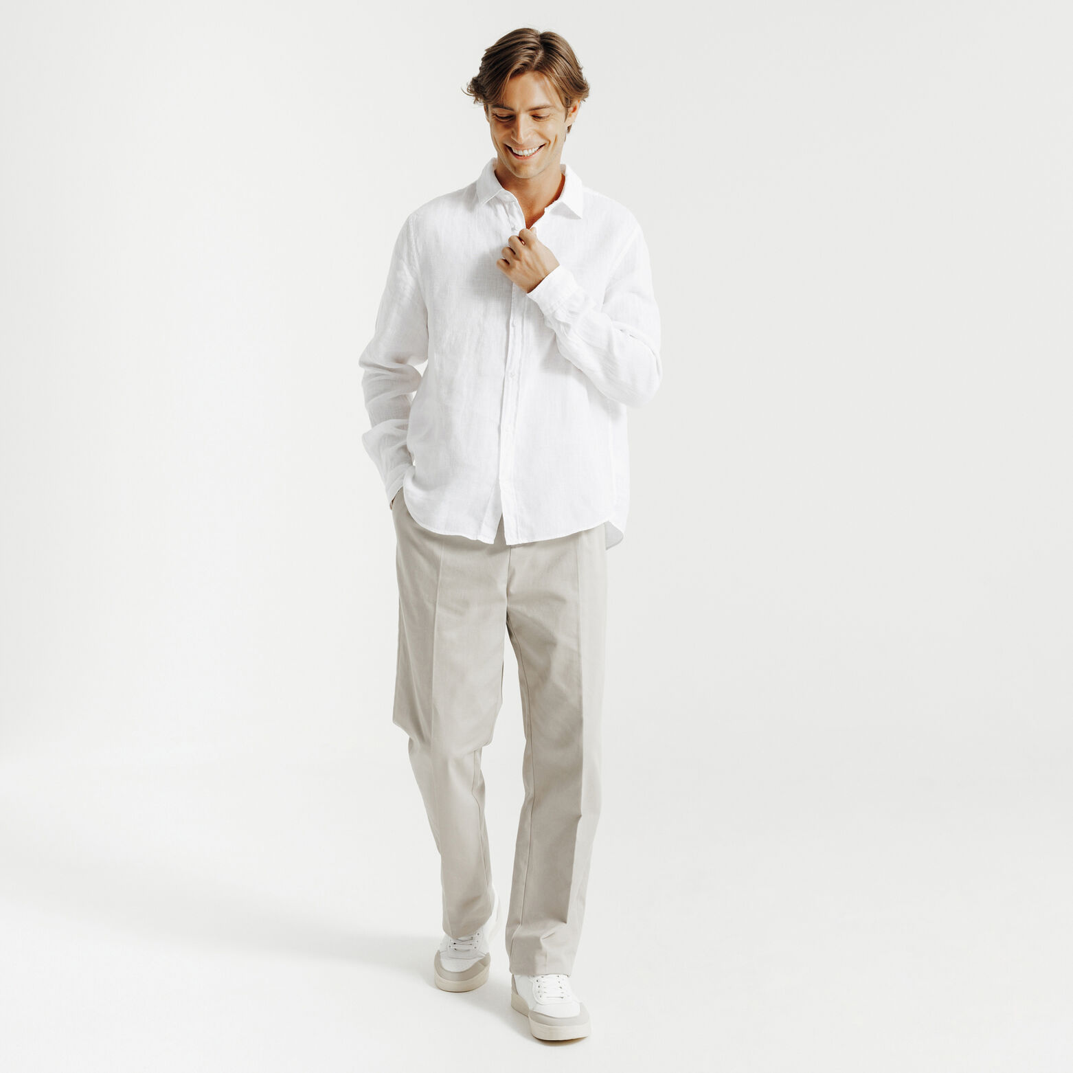 Chemise en lin regular