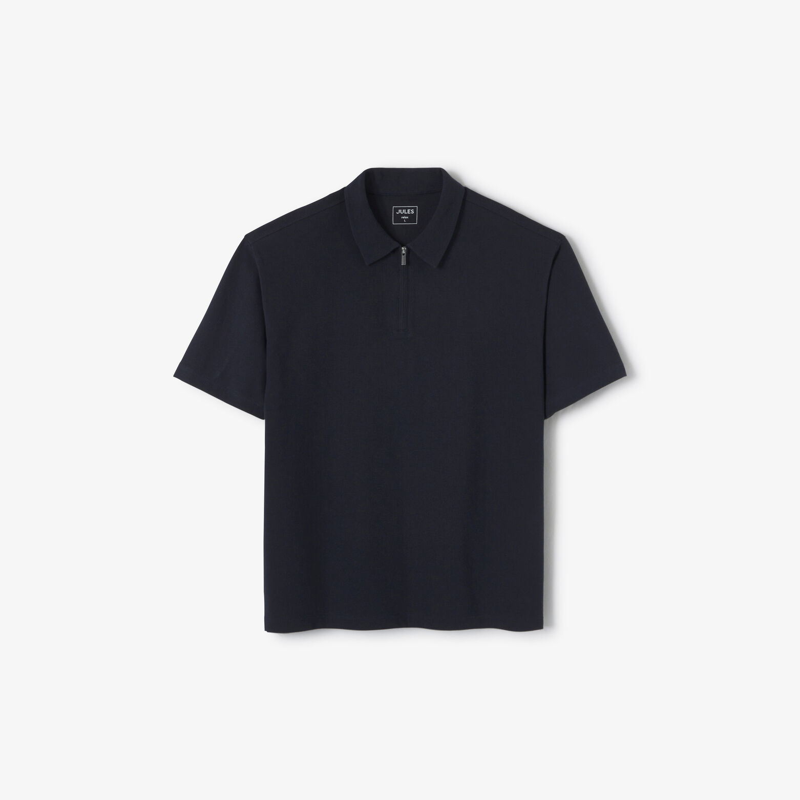 Polo manches courtes col zipp&eacute;