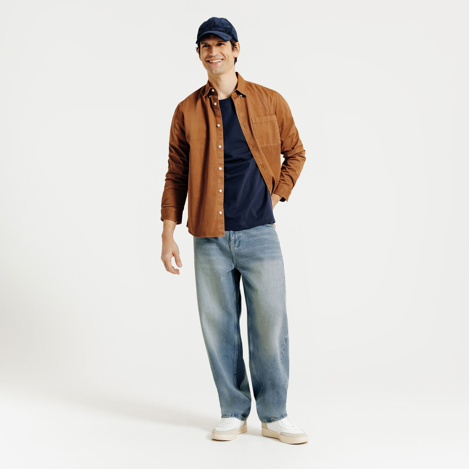 Pantalon Denim Bleu moyen