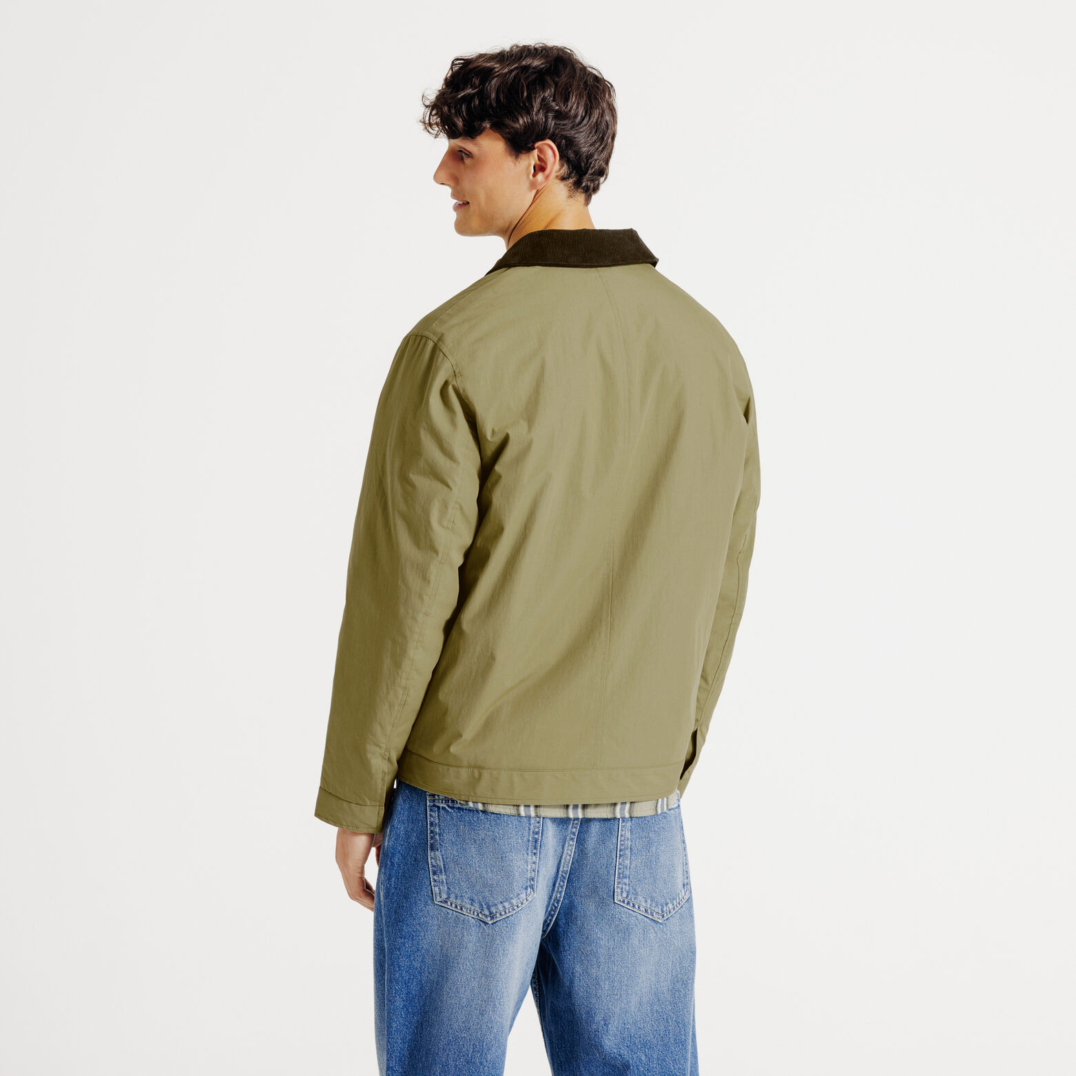 Blouson col chemise velours