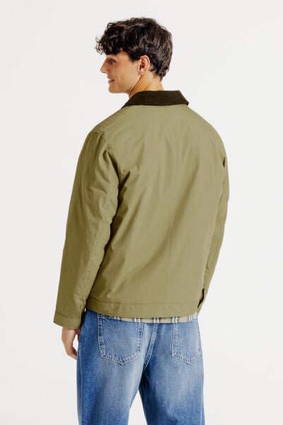 Blouson col chemise velours