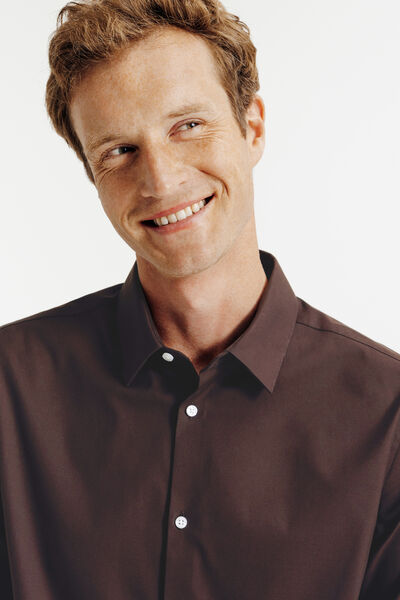 Chemise sans repassage en coton regular