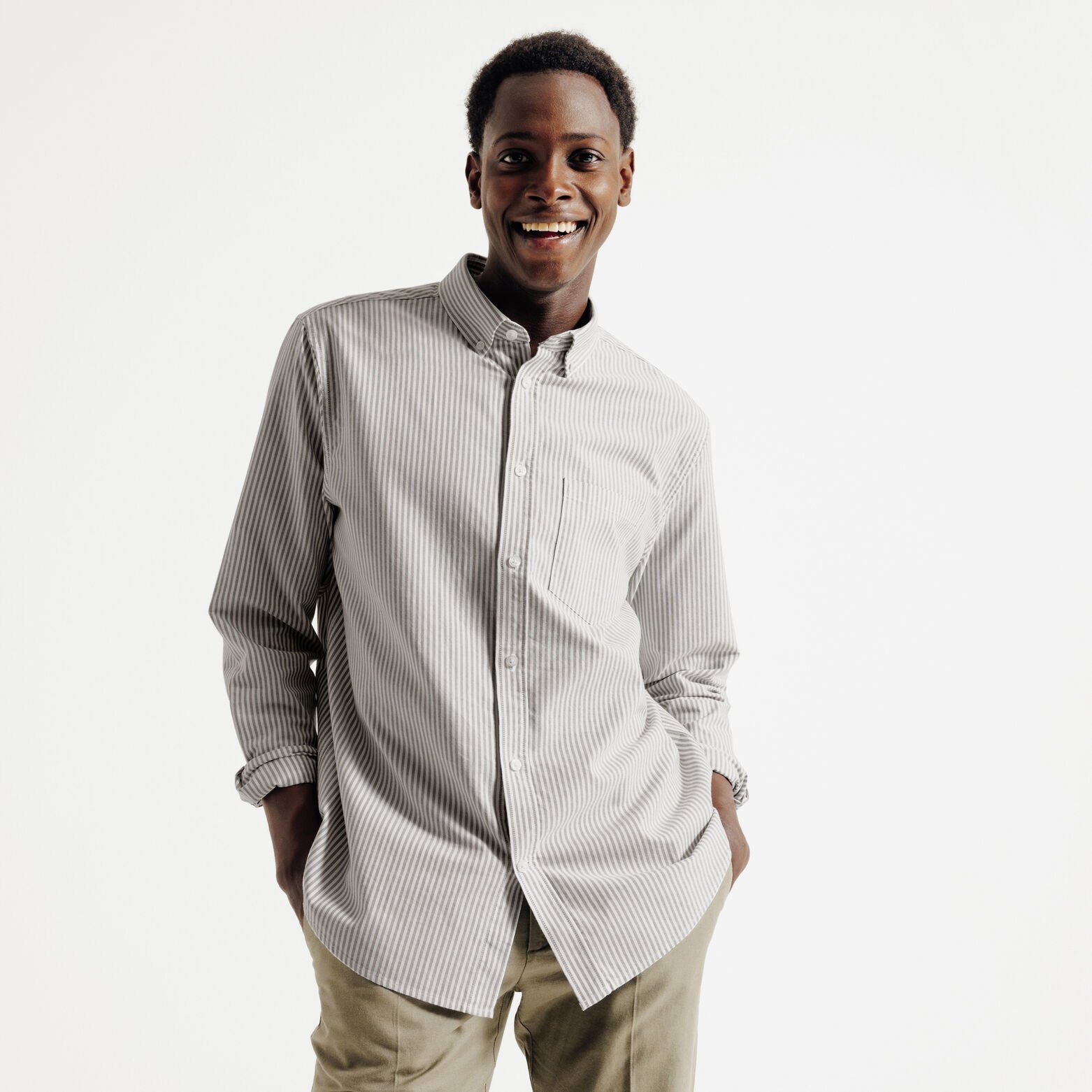 Chemise oxford ray&eacute;e "le parfait by JULES"