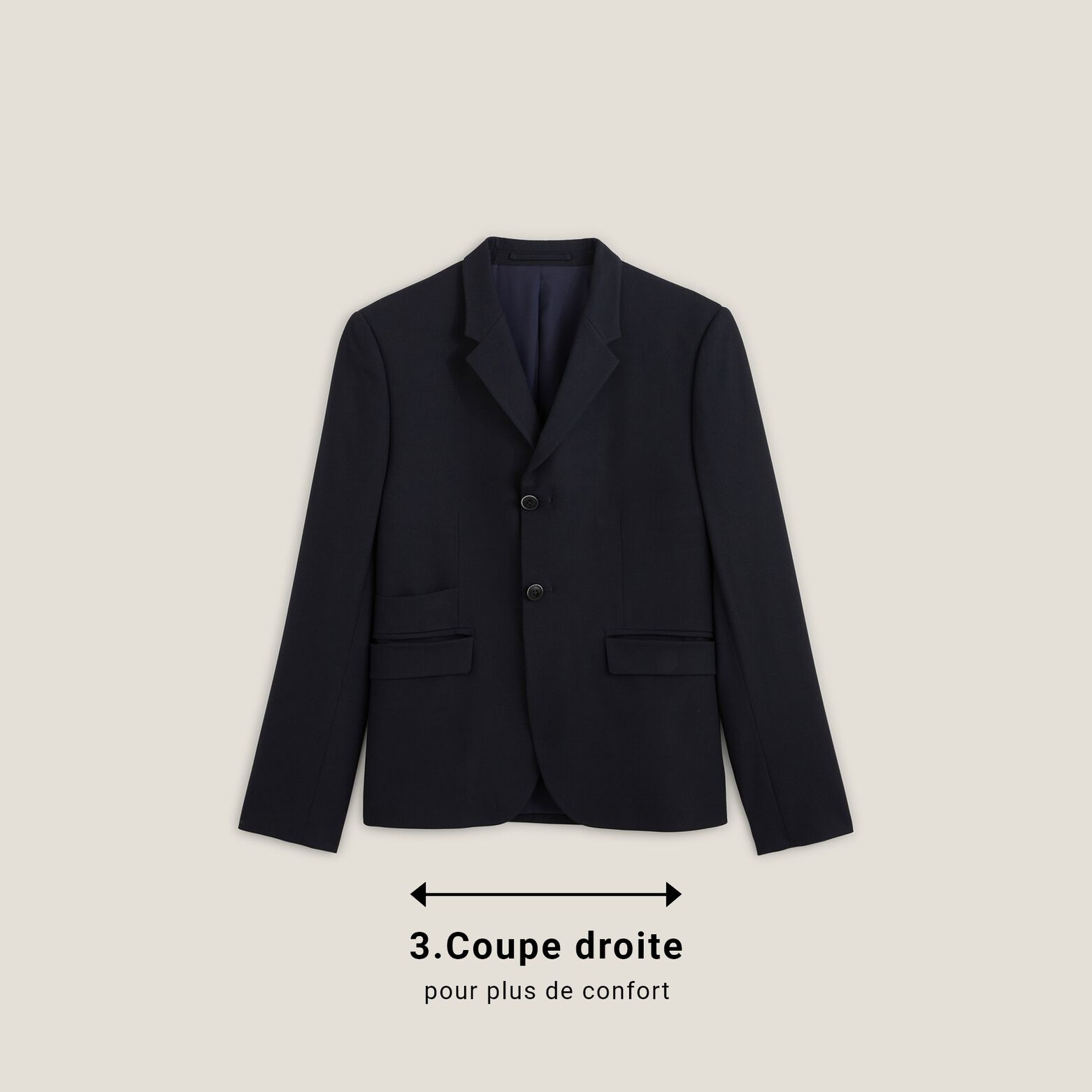 Veste de costume pour personne &agrave; mobilit&eacute; r&eacute;duite