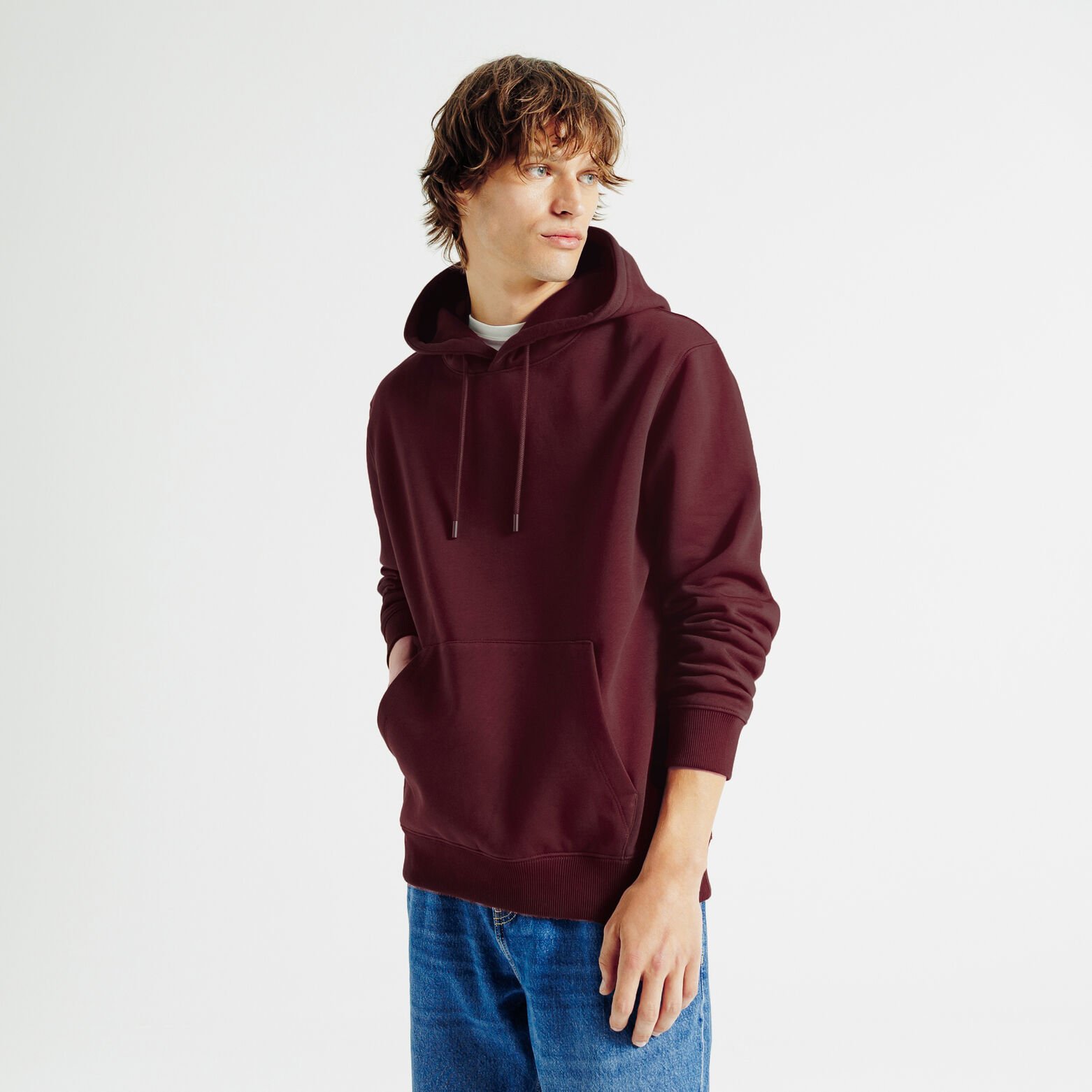 Sweat &agrave; capuche uni