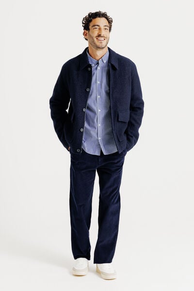 Chemise en coton ray&eacute;e color&eacute;e