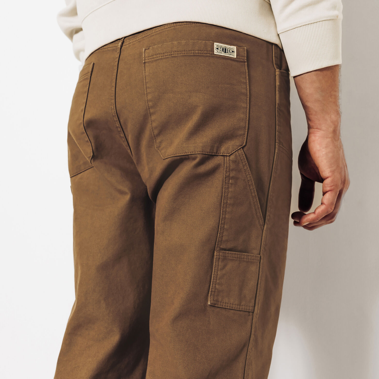 Large fit panel pants
