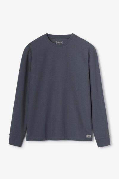 Tee shirt manches longues mati&egrave;re reli&eacute;f&eacute;e