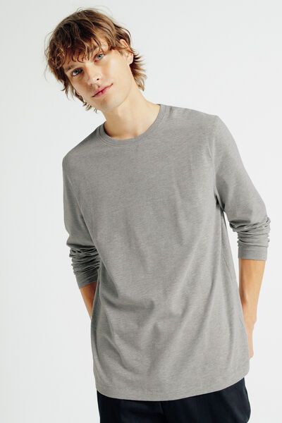 Tee shirt manches longues mati&egrave;re douce