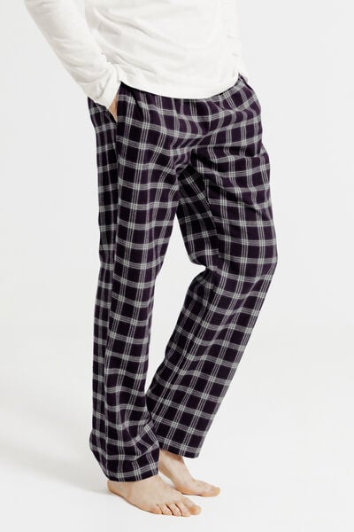 Ensemble pyjama en flanelle &agrave; carreaux