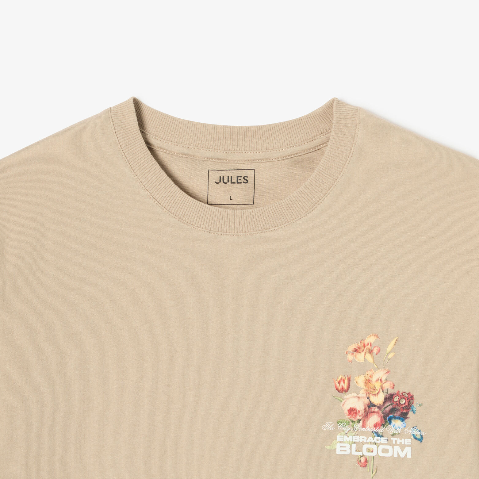 T-shirt met print voor- en achteraan