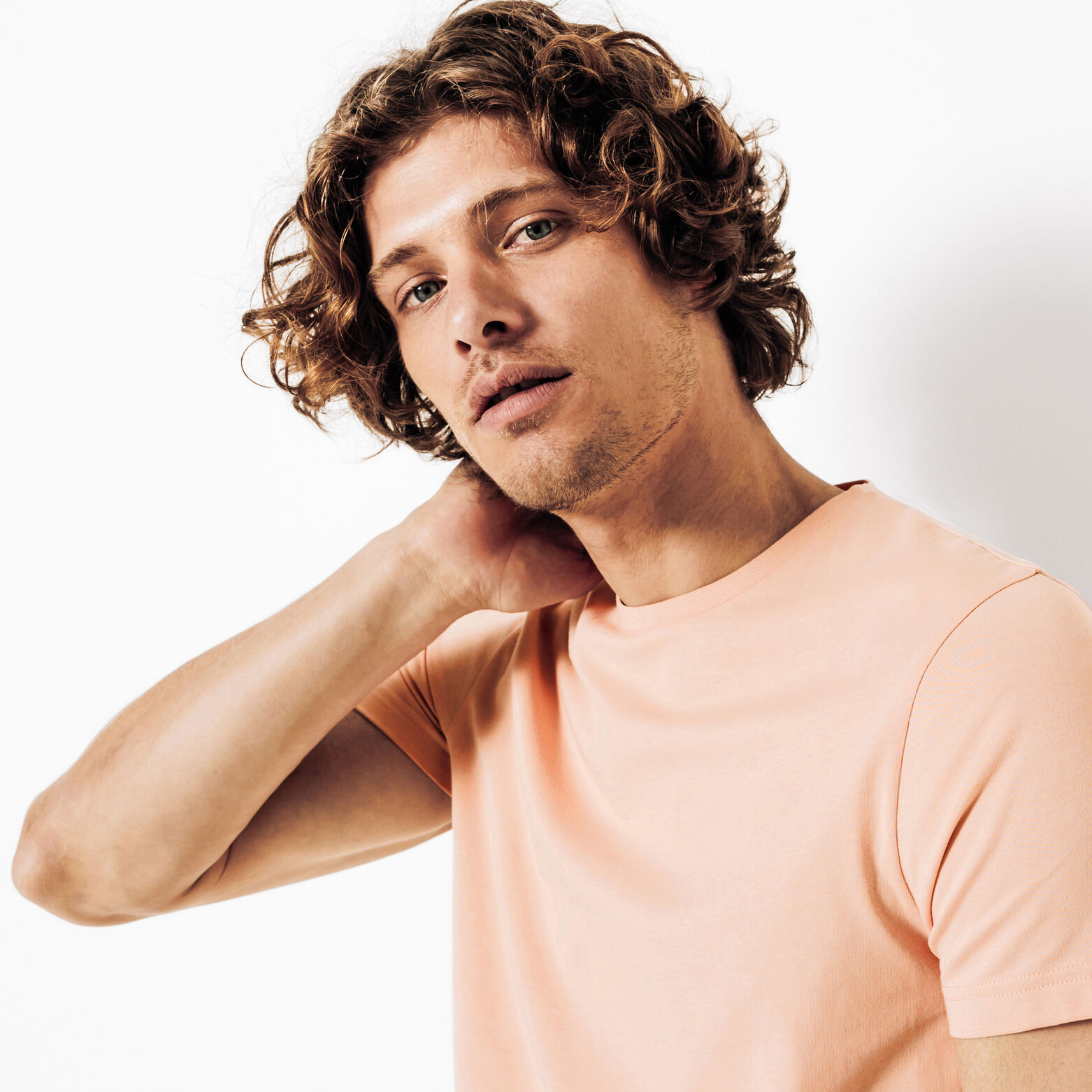 Tee shirt en coton col rond basique