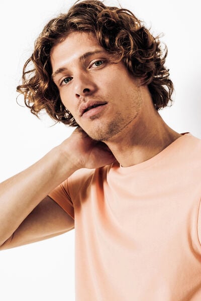 Tee shirt en coton col rond basique