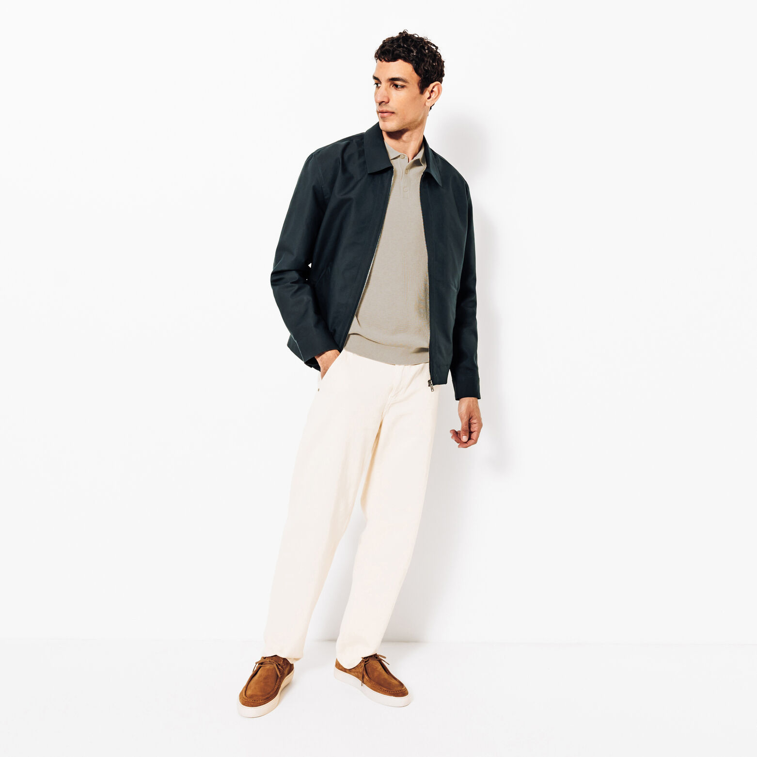 Polo en maille micro piqu&eacute;