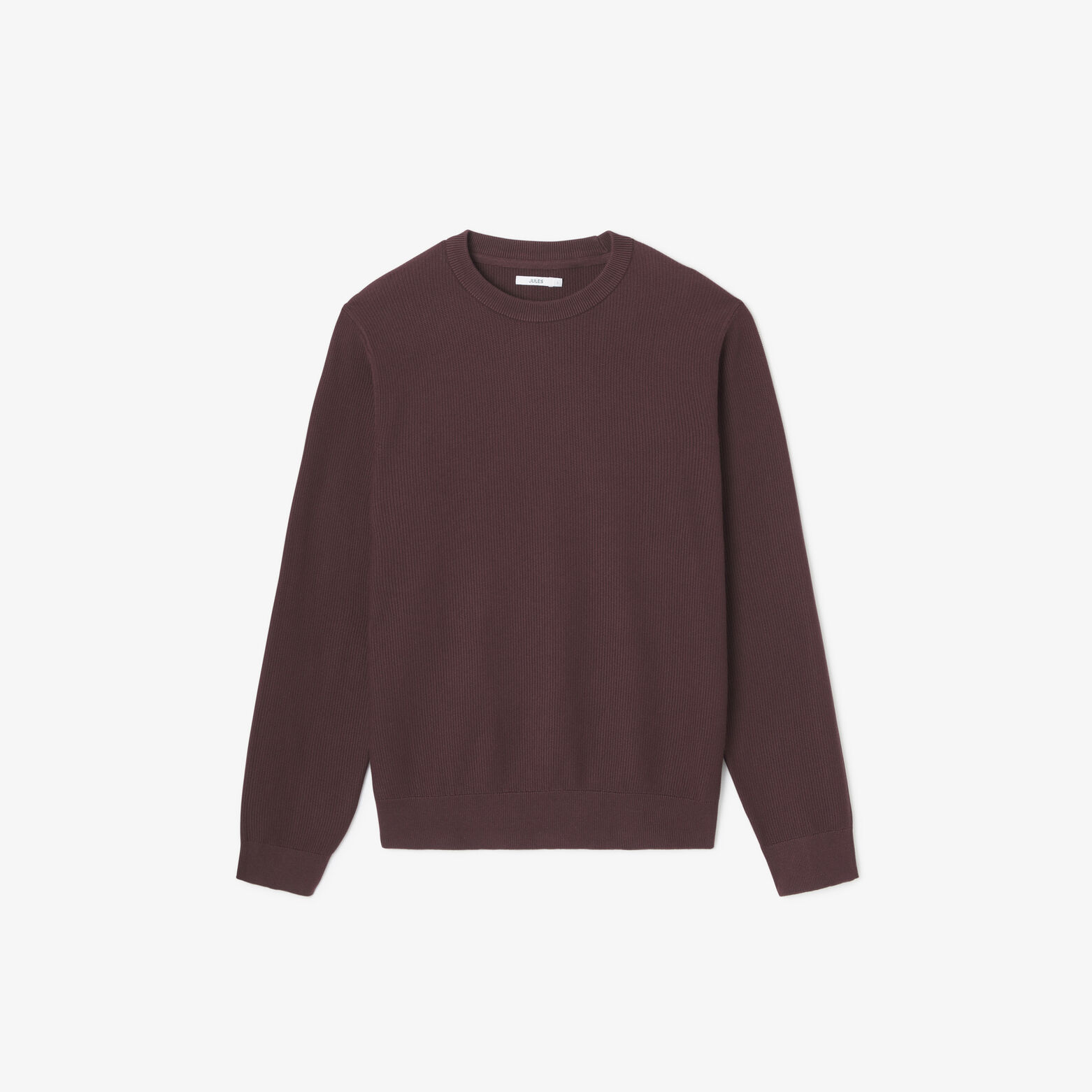 Pull col rond jeux de points fantaisie