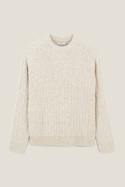 Kabeltrui met ronde hals