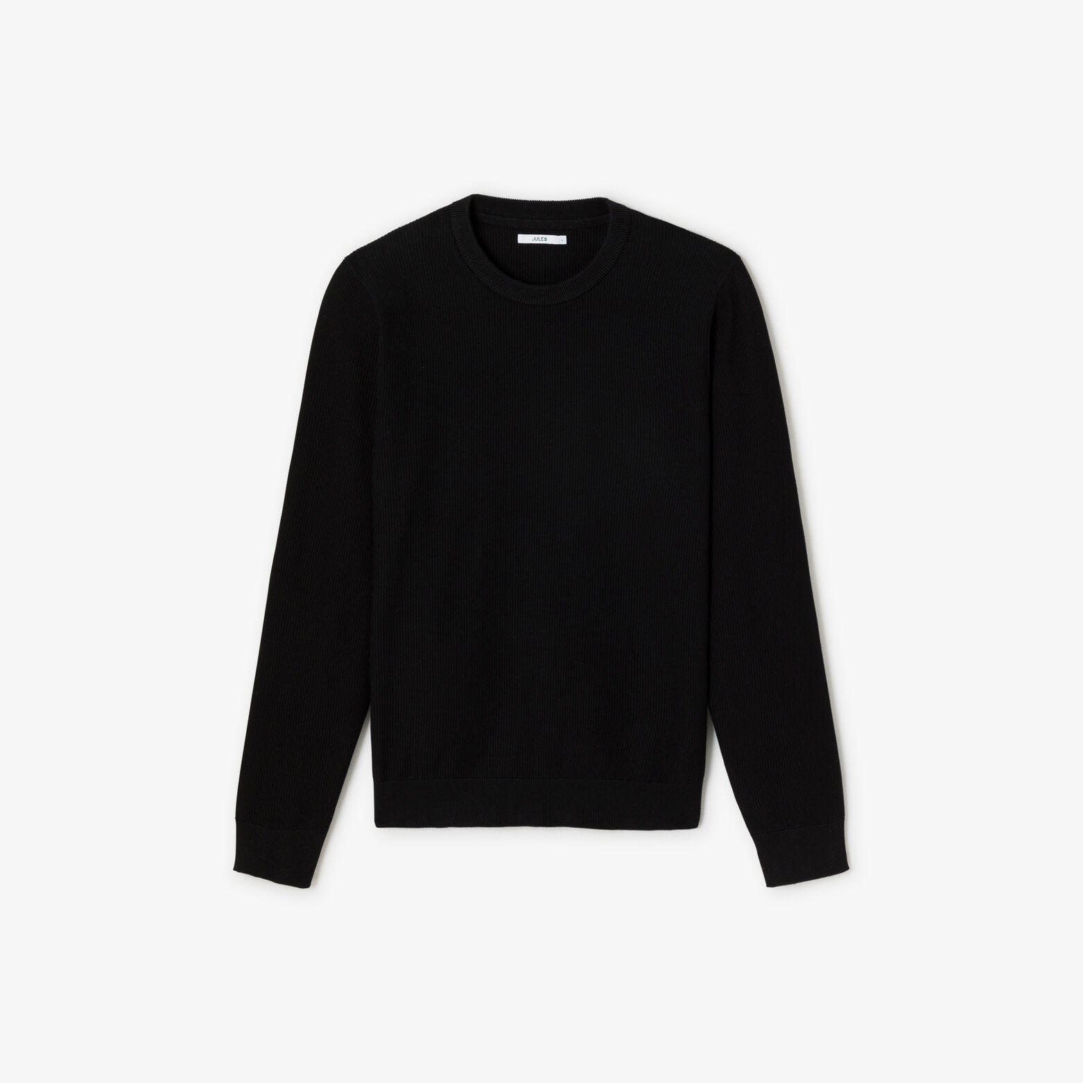 Trui ronde hals in fantasie stekenpatroon