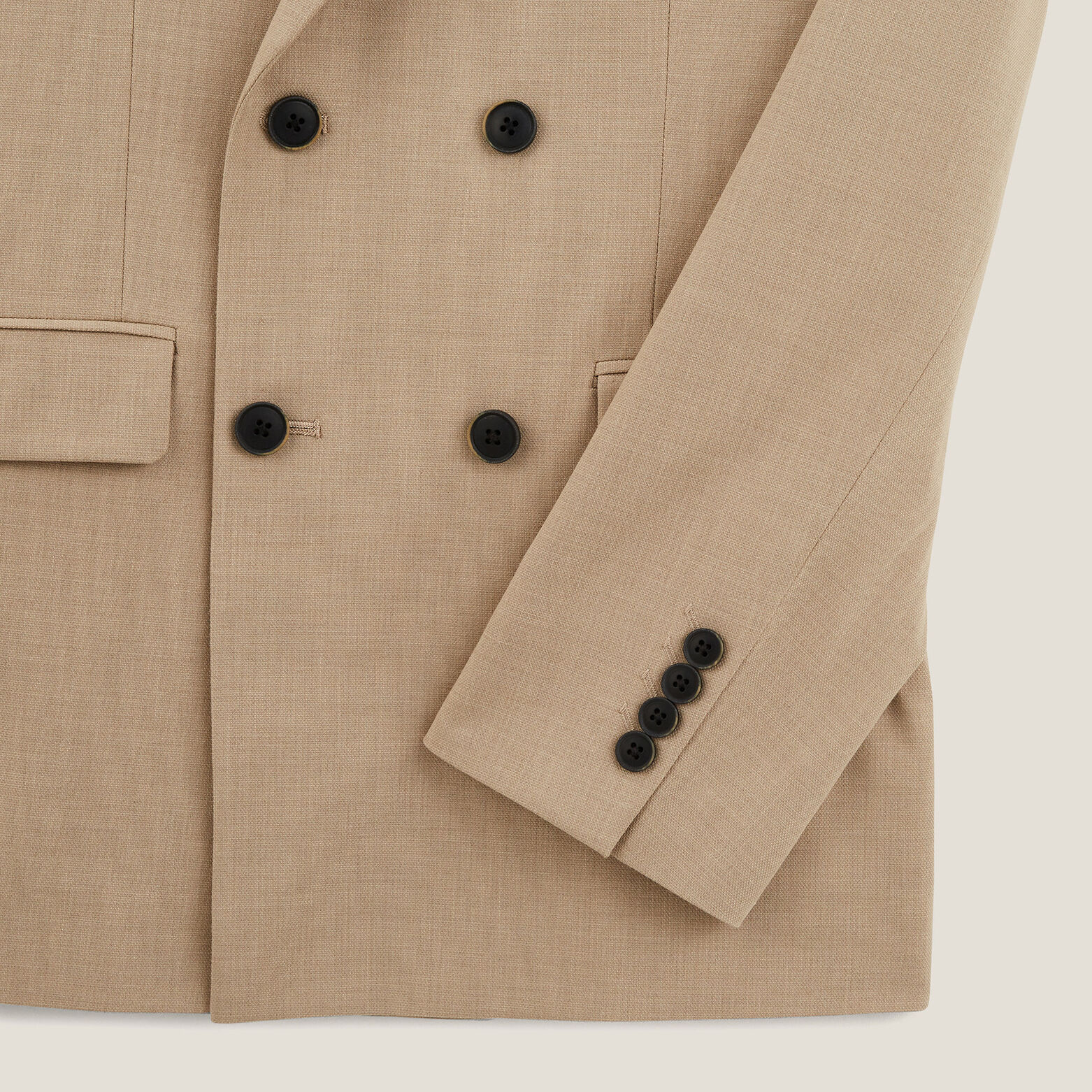 Veste regular crois&eacute;e