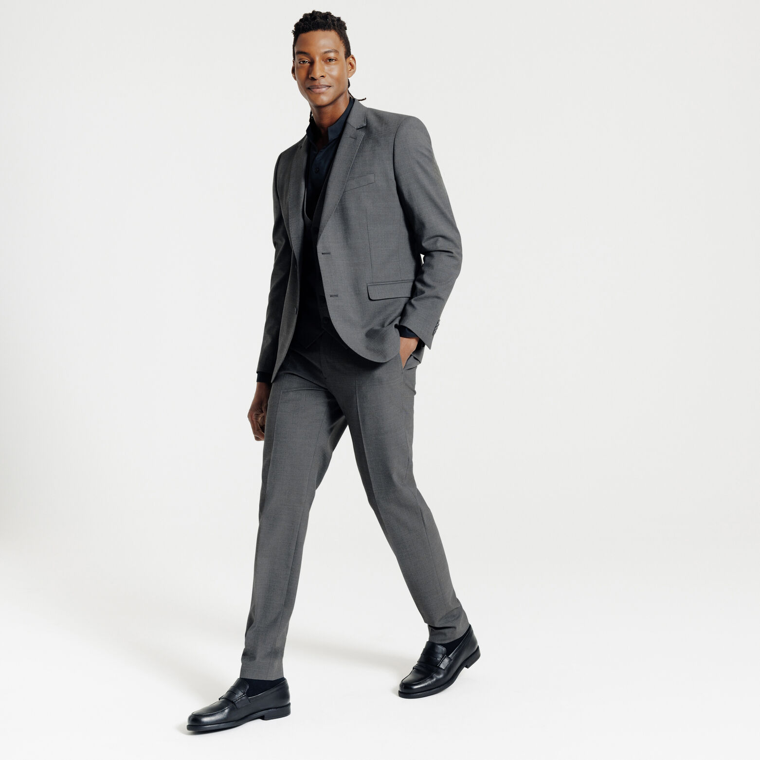 Gilet de costume slim bi-strech