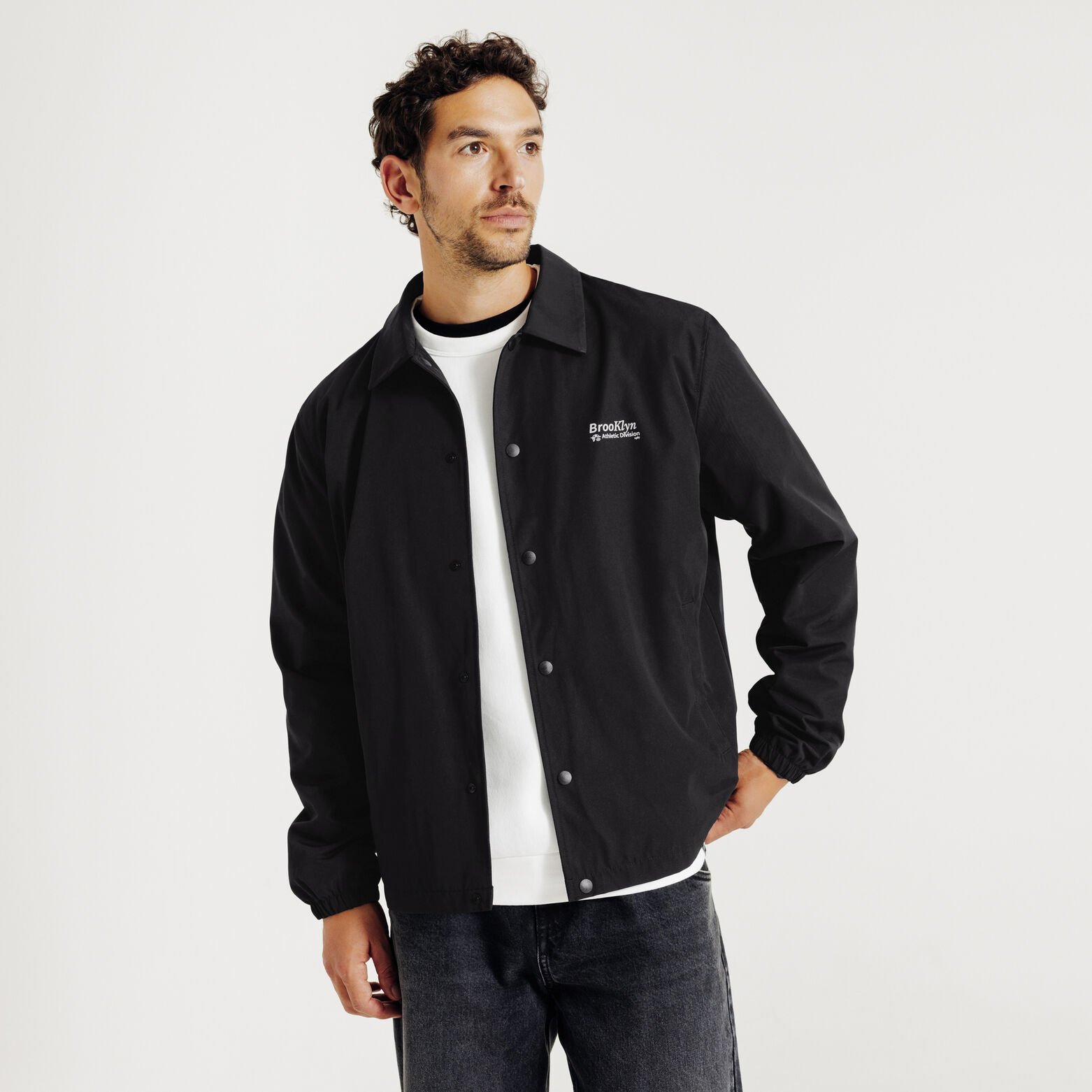 Blouson col chemise pressionn&eacute;