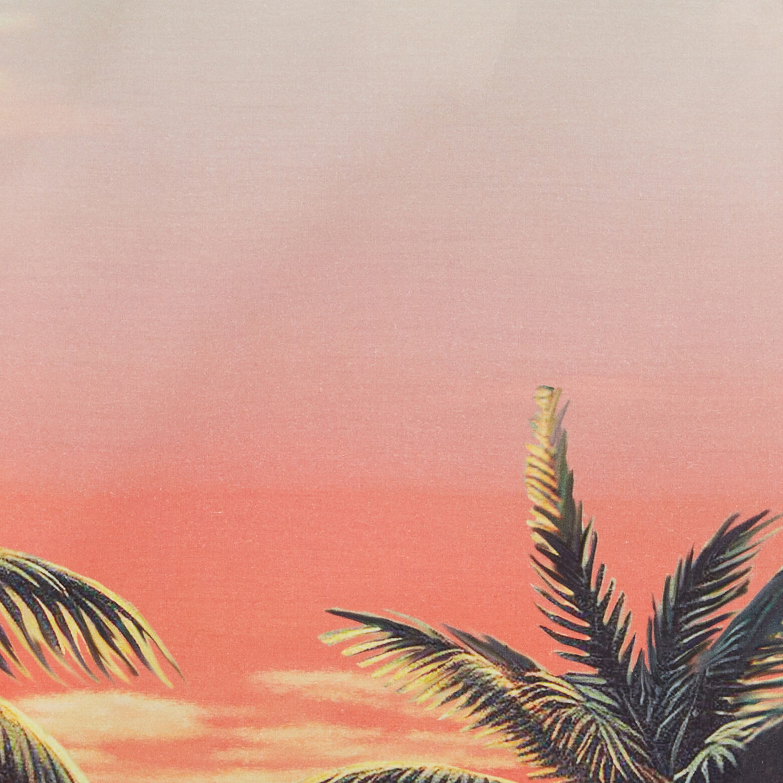 Chemisette en coton imprim&eacute; hawa&iuml;en