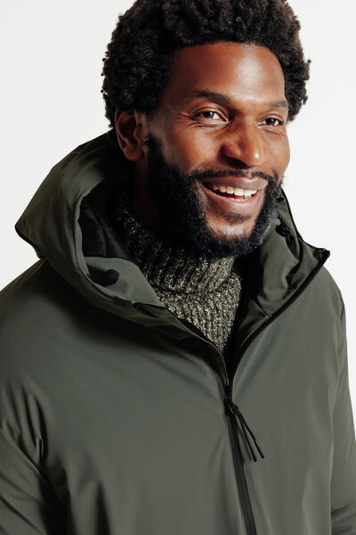 Parka longue &agrave; capuche