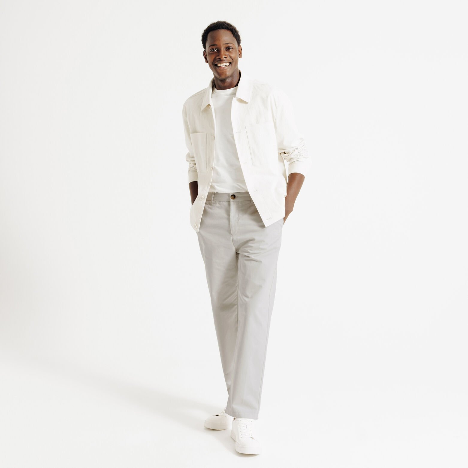 Verkorte tapered fit chinobroek