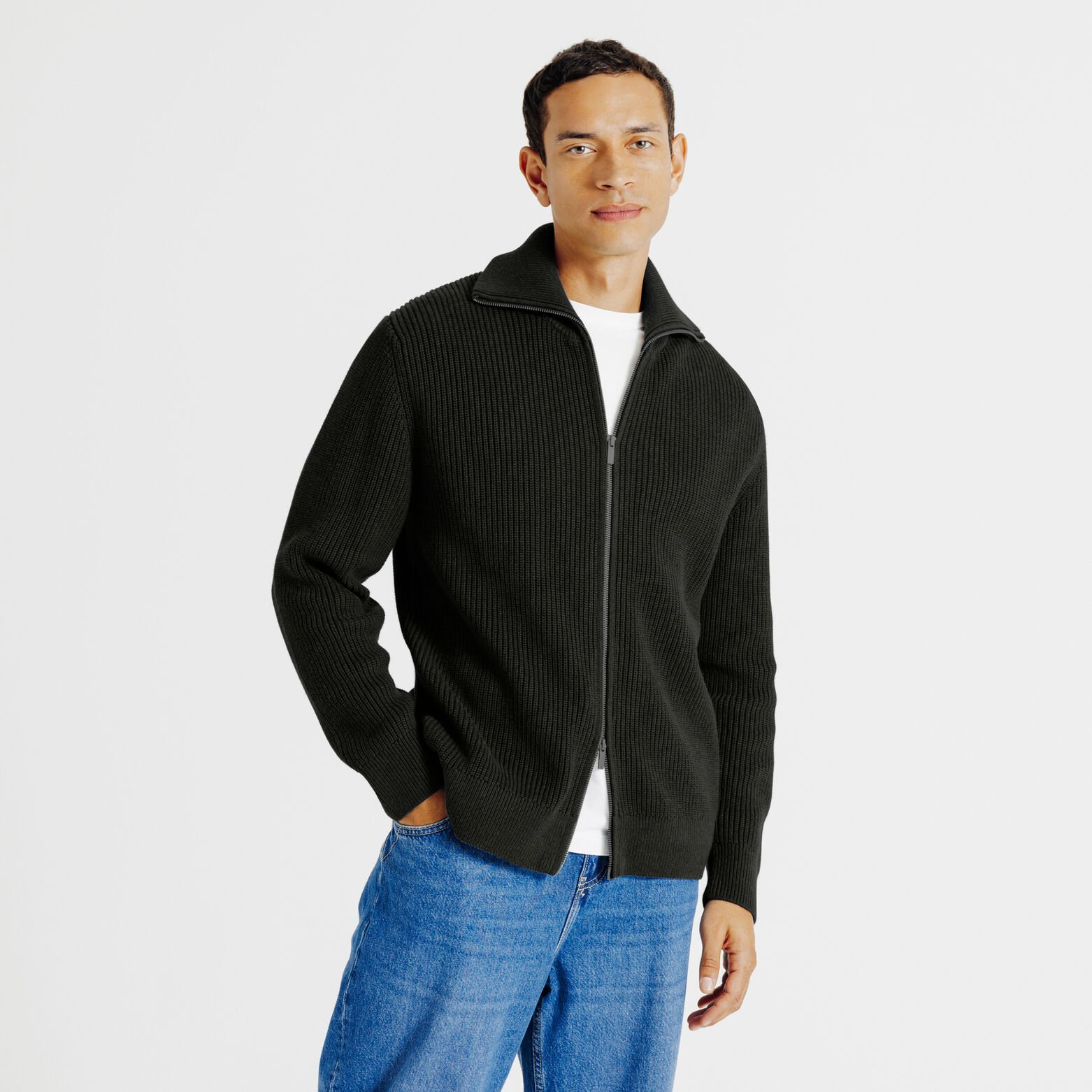 Gilet zipp&eacute; col camionneur