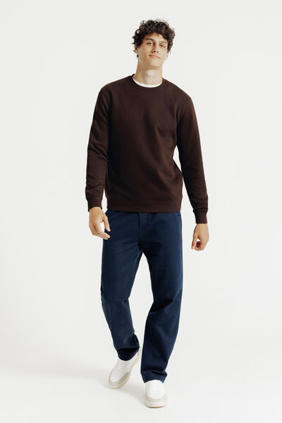 Sweat col rond uni