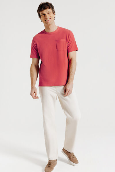 Tee shirt mati&egrave;re gaufr&eacute;e