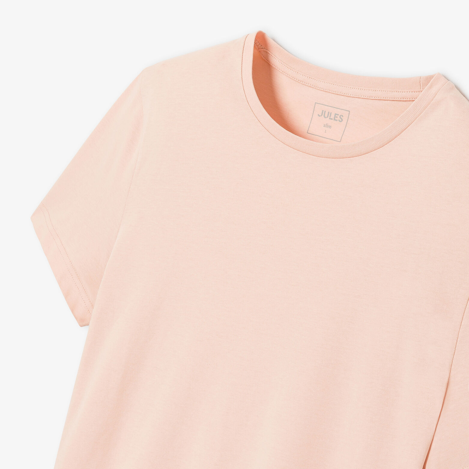 Tee shirt en coton col rond basique